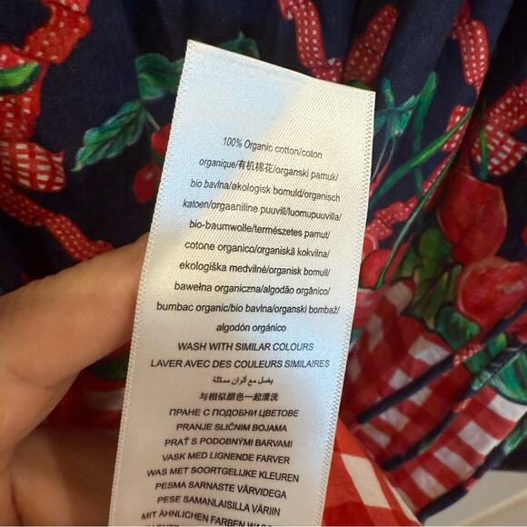 Damson Madder Kelia Cherry Sleeveless Midi Dress - Picture 5 of 7